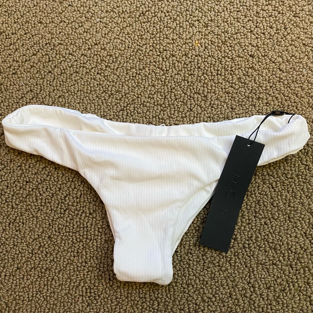 White Mary Grace Swim bottoms size M